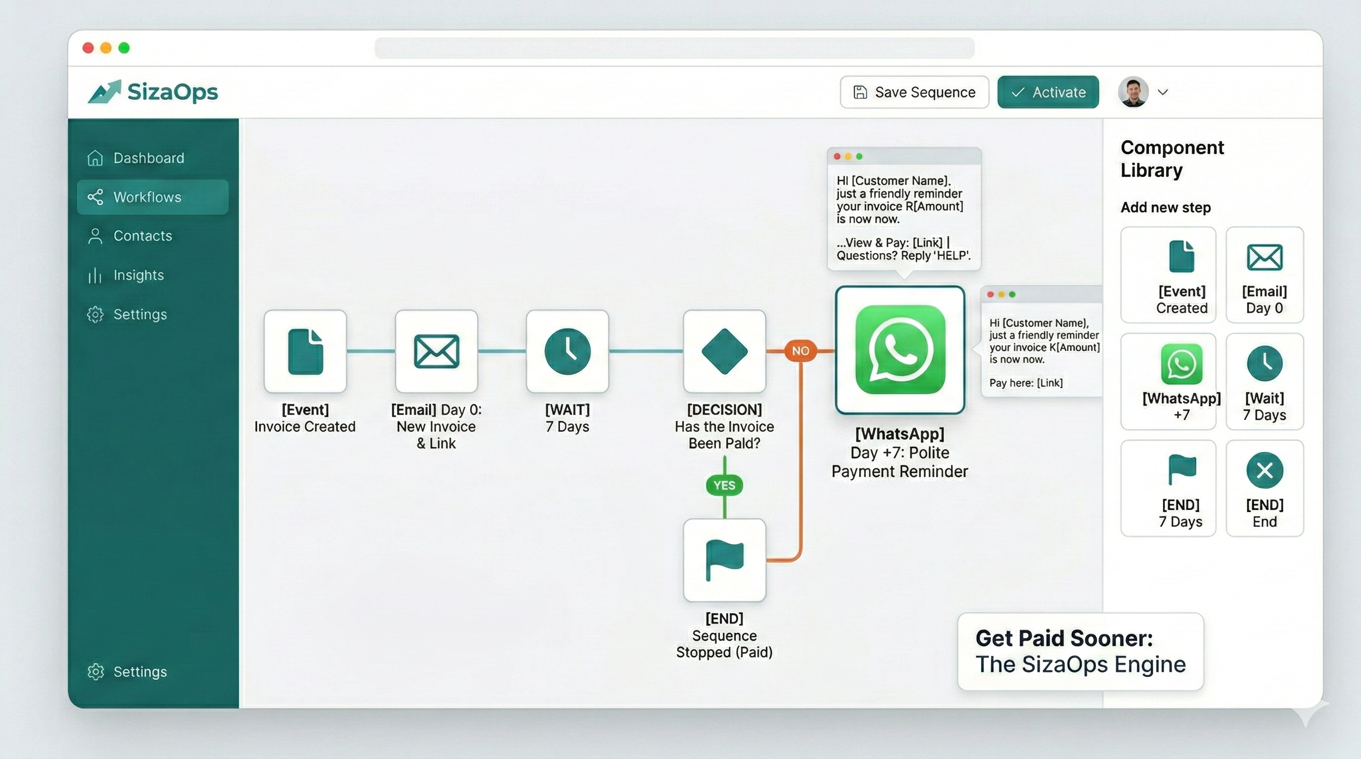 WhatsApp automation preview
